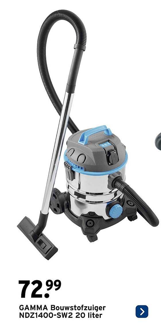 GAMMA Bouwstofzuiger NDZ1400-SW2 20 liter