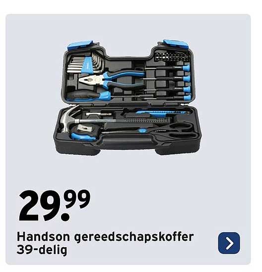 Handson gereedschapskoffer 39-delig