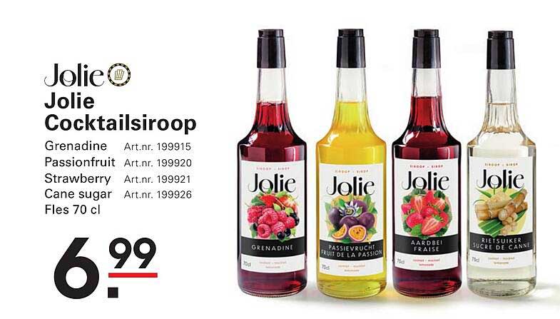 Jolie Cocktailsiropen 70 cl