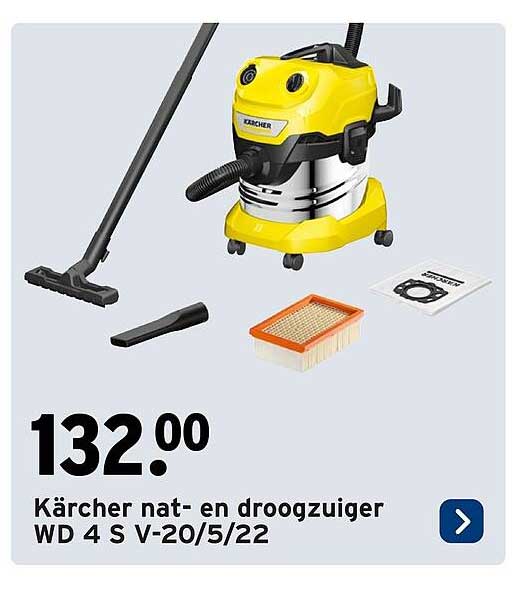 Kärcher nat- en droogzuiger WD 4 S V-20/5/22