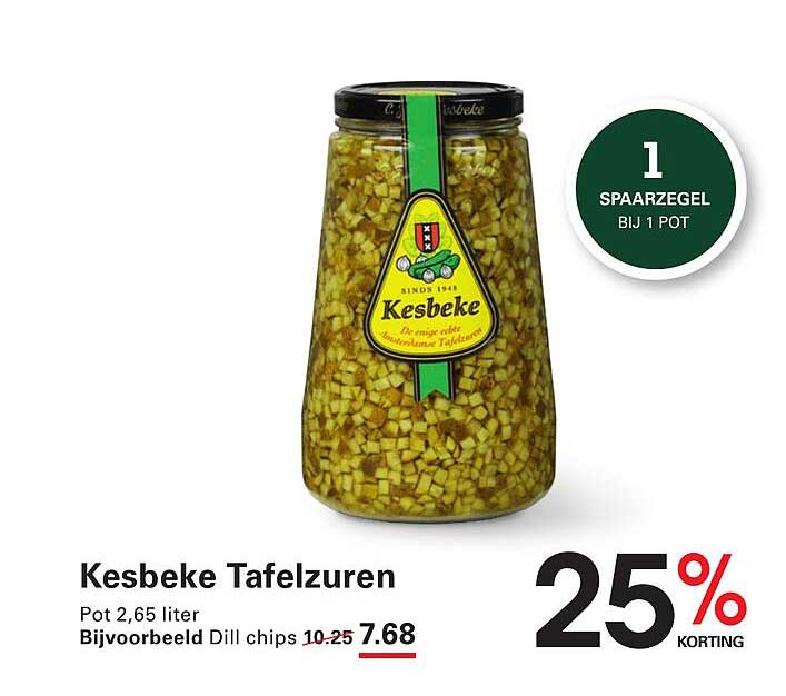 Kesbeke Tafelzuren Pot 2,65 liter