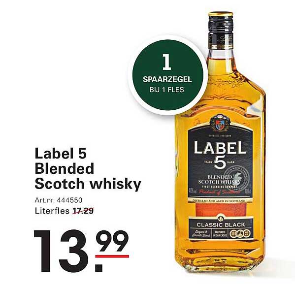 Label 5 Blended Scotch whisky