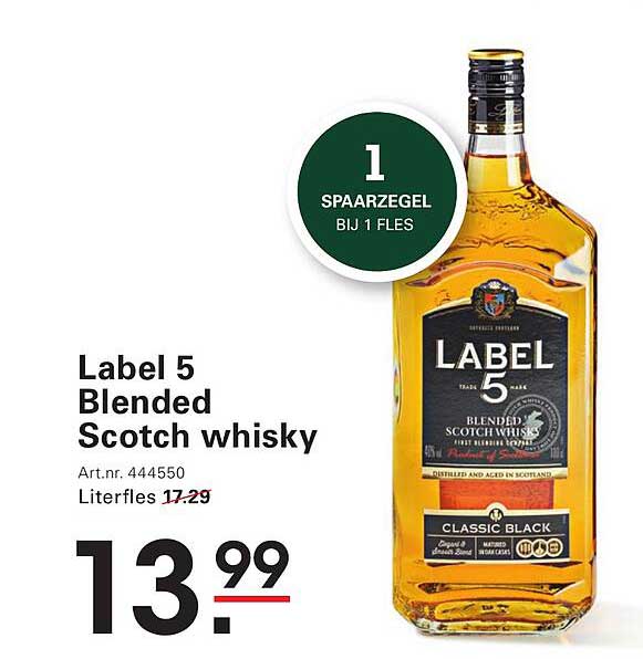 Label 5 Blended Scotch whisky