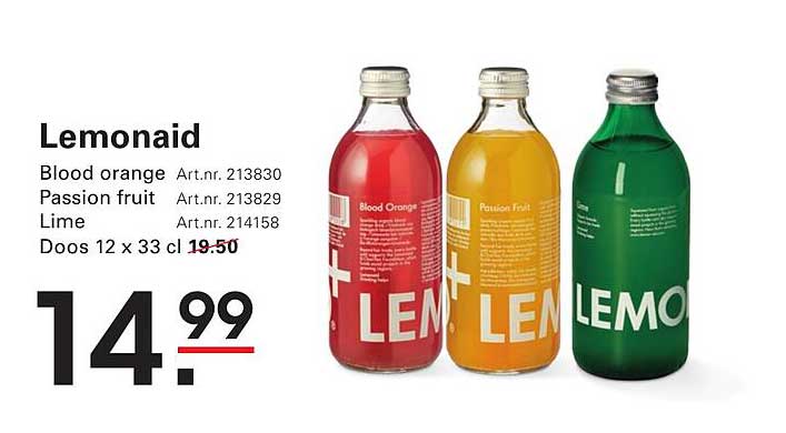 Lemonaid - Blood Orange, Passion Fruit, Lime