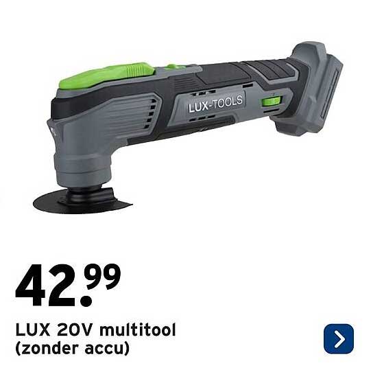LUX 20V multitool (zonder accu)