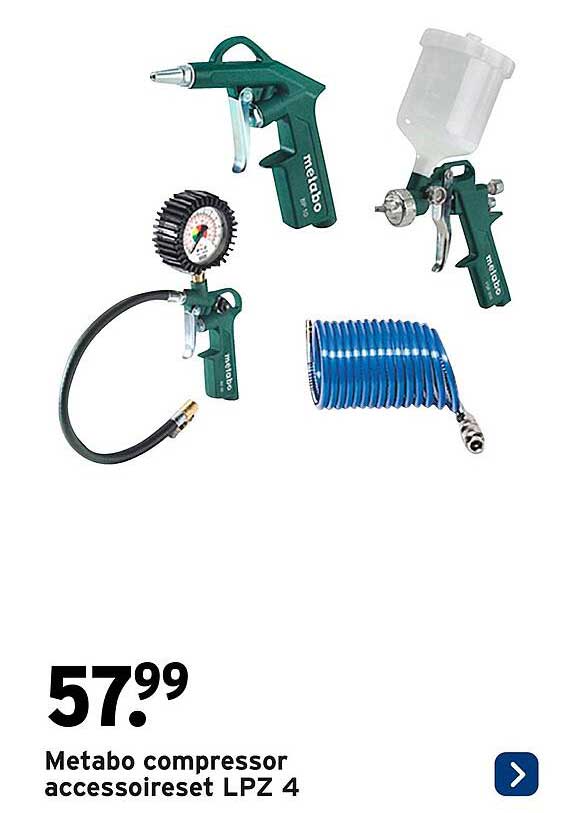 Metabo compressor accessoireset LPZ 4