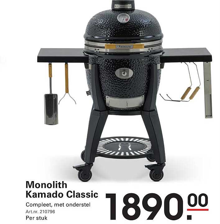 Monolith Kamado Classic, Compleet, met onderstel