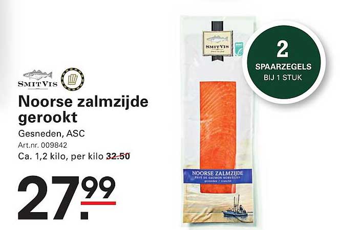 Noorse zalzijde gerookt