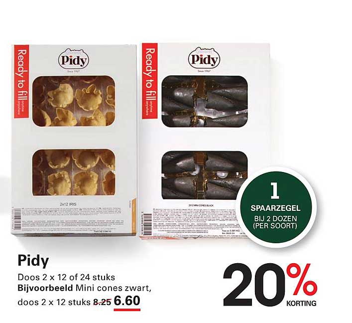 Pidy Doos 2 x 12 of 24 stuks
