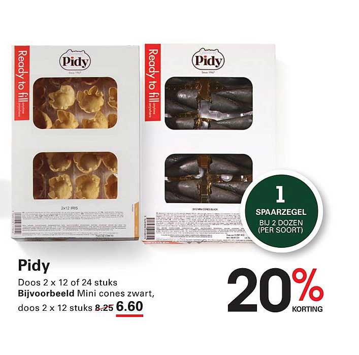 Pidy Doos 2 x 12 van 24 stuks