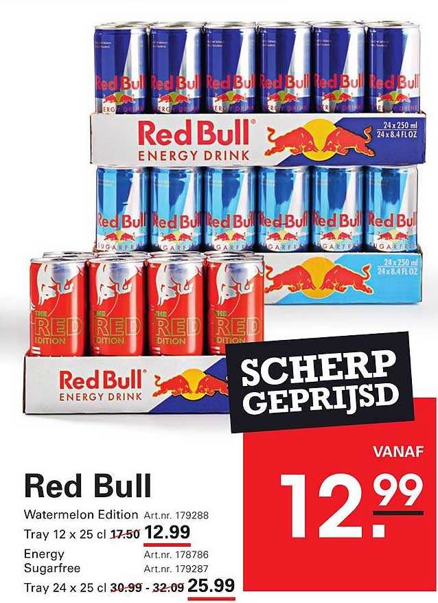 Red Bull Watermelon Edition Tray 12 x 25 cl