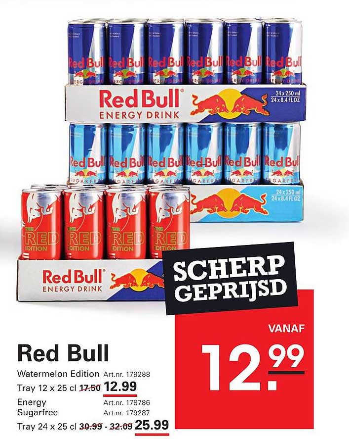 Red Bull Watermelon Edition Tray 12 x 25 cl