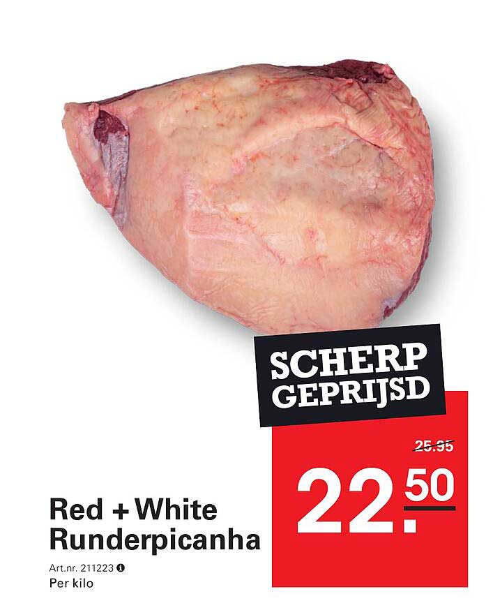 Red + White Runderpicanha