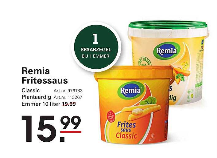 Remia Fritessaus Classic 10 liter
