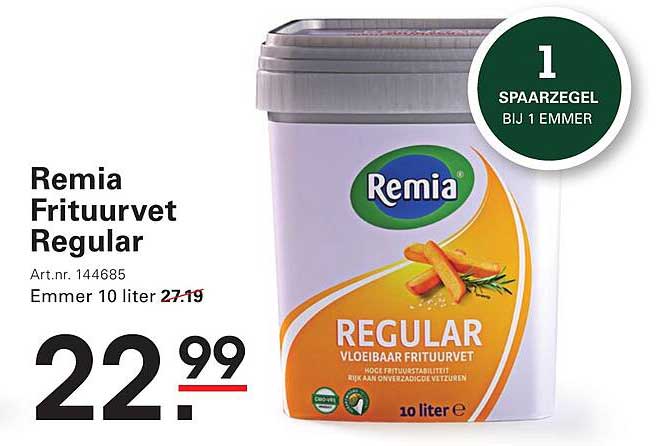 Remia Frituurvet Regular 10 liter