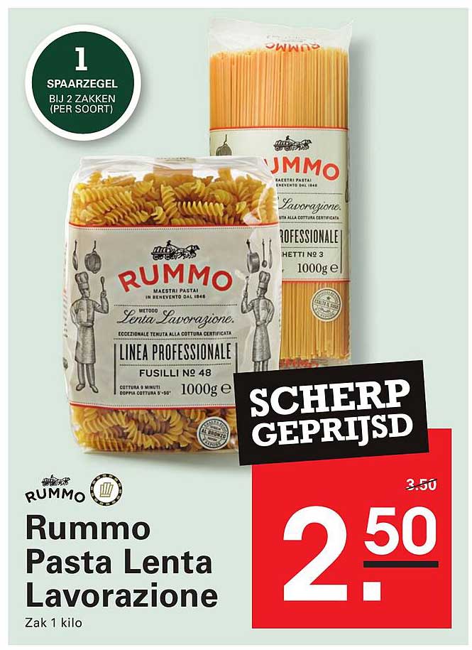 Rummo Pasta Lenta Lavorazione Zak 1 kilo