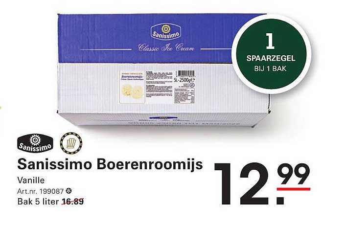 Sanissimo Boerenroomijs Vanille