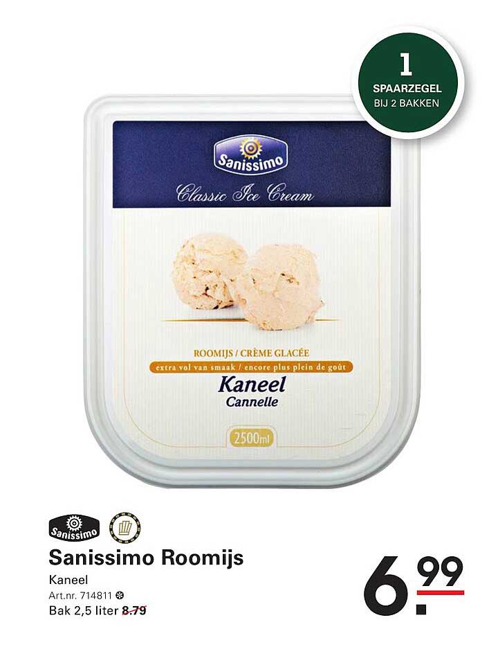Sanissimo Roomijs Kaneel