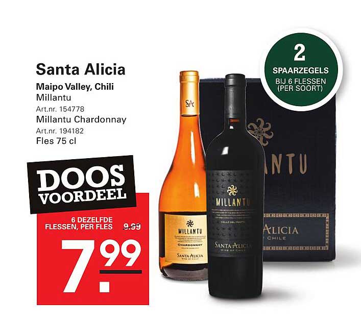 Santa Alicia Millantu Chardonnay 75 cl