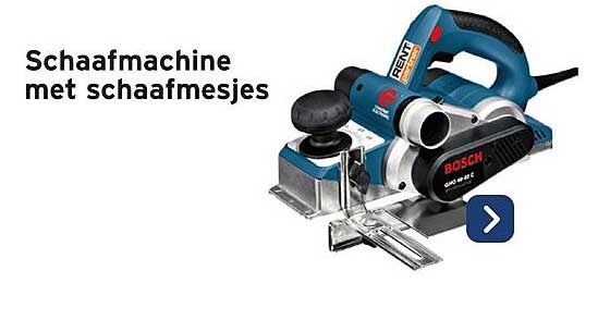 Schaafmachine met schaafmesjes