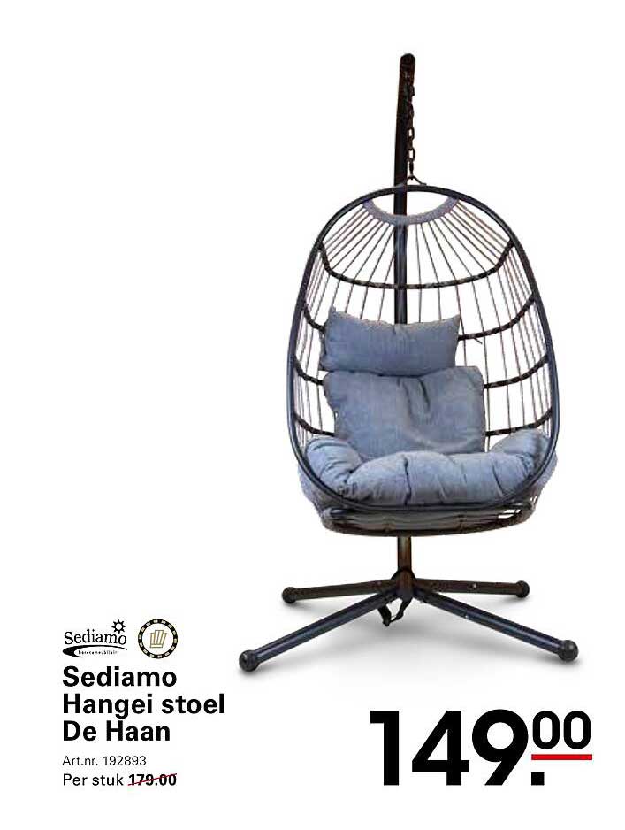 Sediamo Hangei stoel De Haan