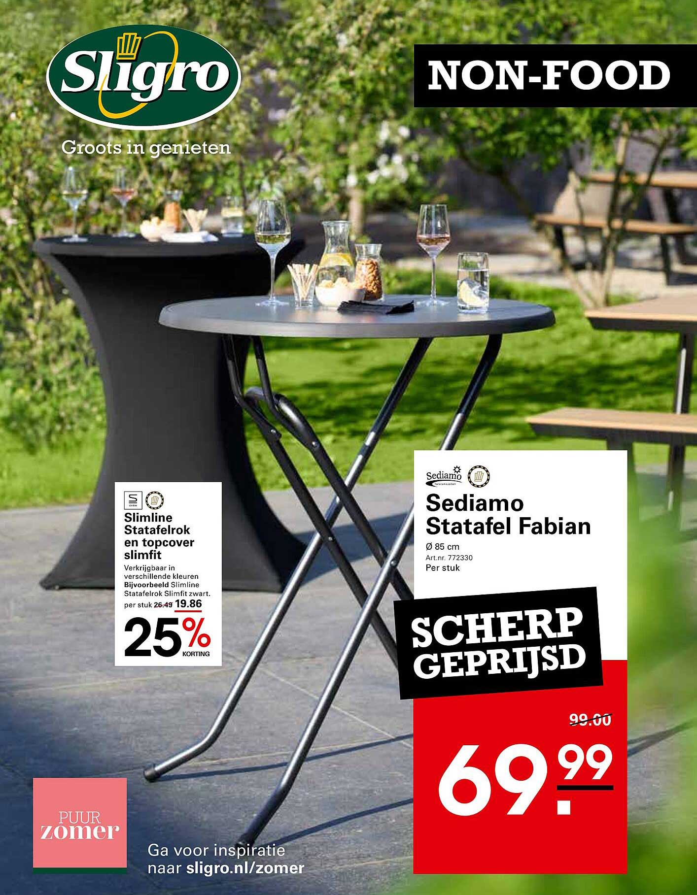 Sediamo Statafel Fabian Ø 85 cm