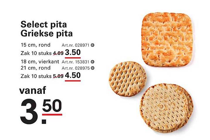 Select pita Griekse pita