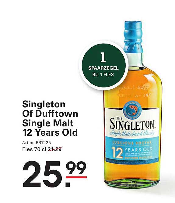 Singleton Of Dufftown Single Malt 12 Years Old