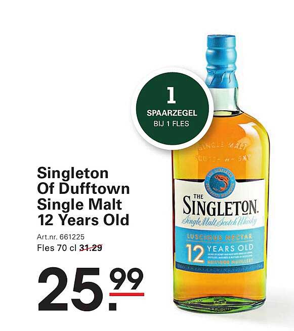 Singleton Of Dufftown Single Malt 12 Years Old