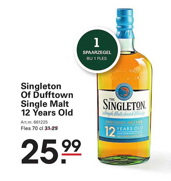 Singleton Of Dufftown Single Malt 12 Years Old