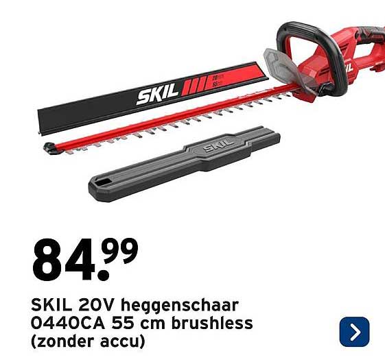 SKIL 20V heggenschaar 0440CA 55 cm brushless (zonder accu)
