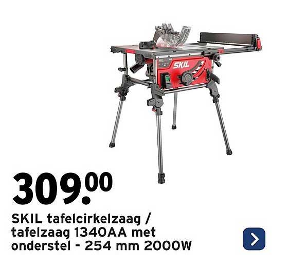 SKIL tafelsirkelzaag / tafelzaag 1340AA met onderstel - 254 mm 2000W