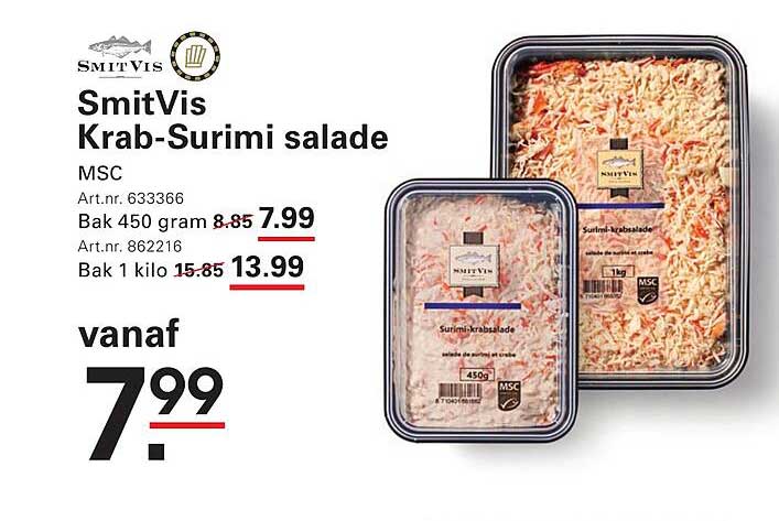 SmitVis Krab-Surimi salade