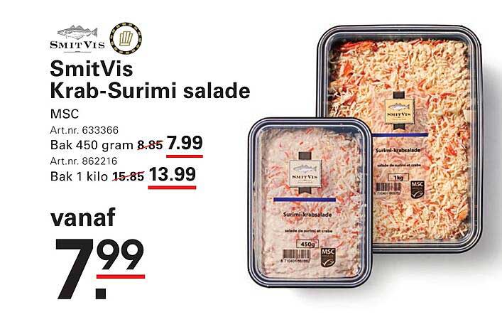 SmitVis Krab-Surimi salade