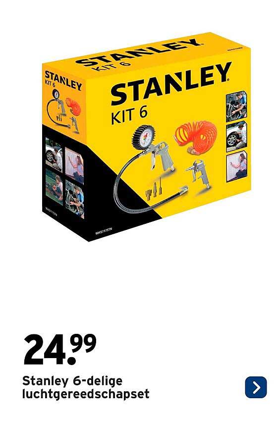 Stanley 6-delige luchgereedschapset