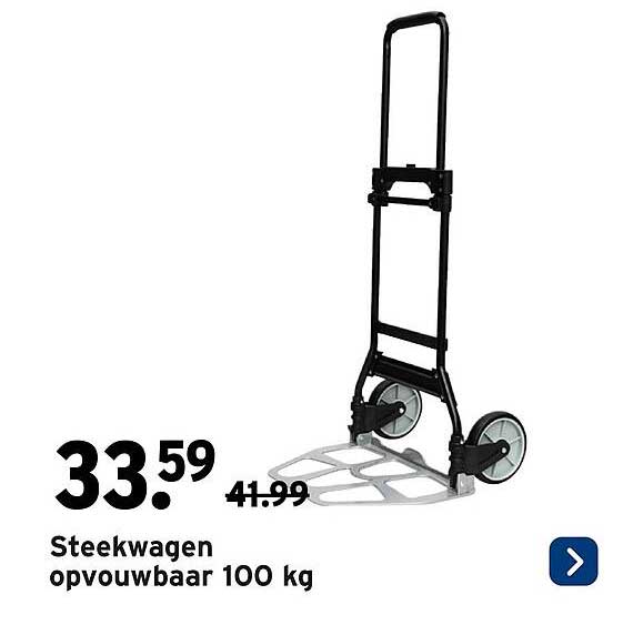 Steekwagen opvouwbaar 100 kg