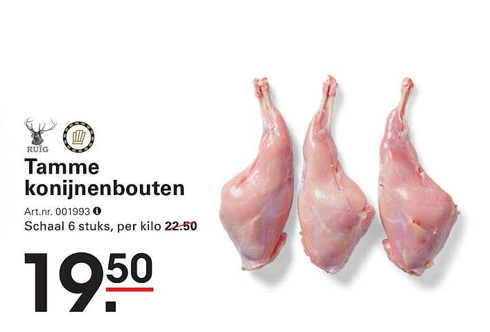 Tamme konijnenbouten