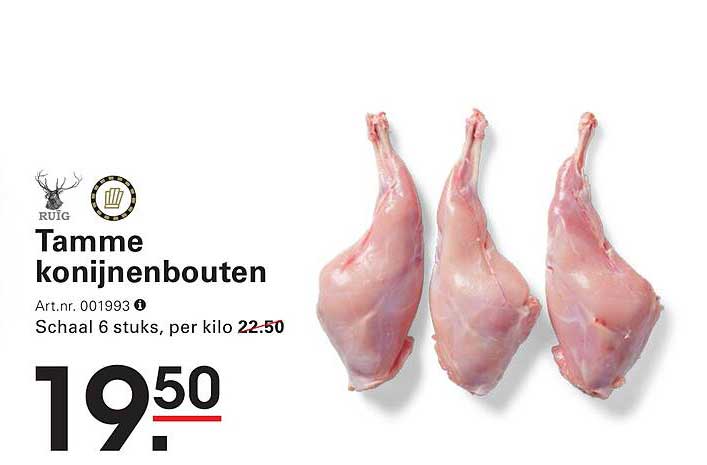 Tamme konijnenbouten