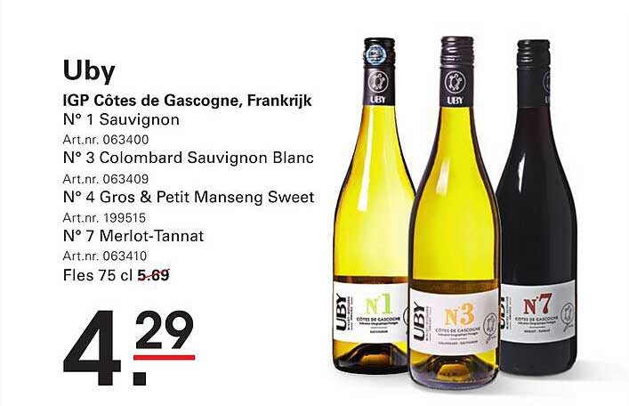 Uby IGP Côtes de Gascogne, Frankrijk