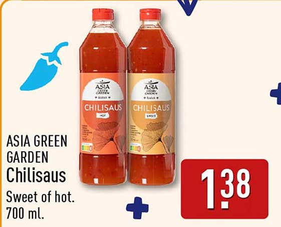 ASIA GREEN GARDEN Chilisaus Sweet of hot. 700 ml.