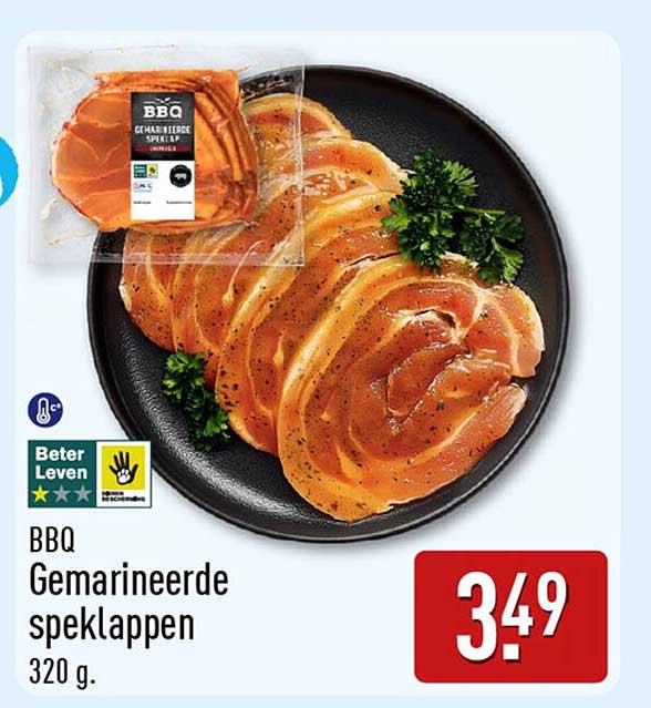 BBQ Gemarineerde speklappen 320 g.