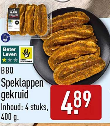 BBQ Speklappen gekruid