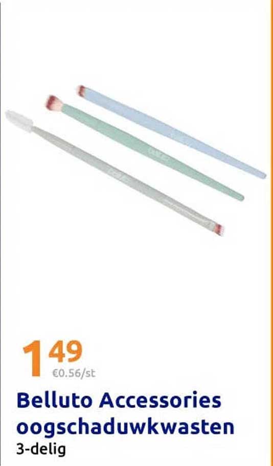 Belluto Accessories oogschaduwkwasten 3-delig
