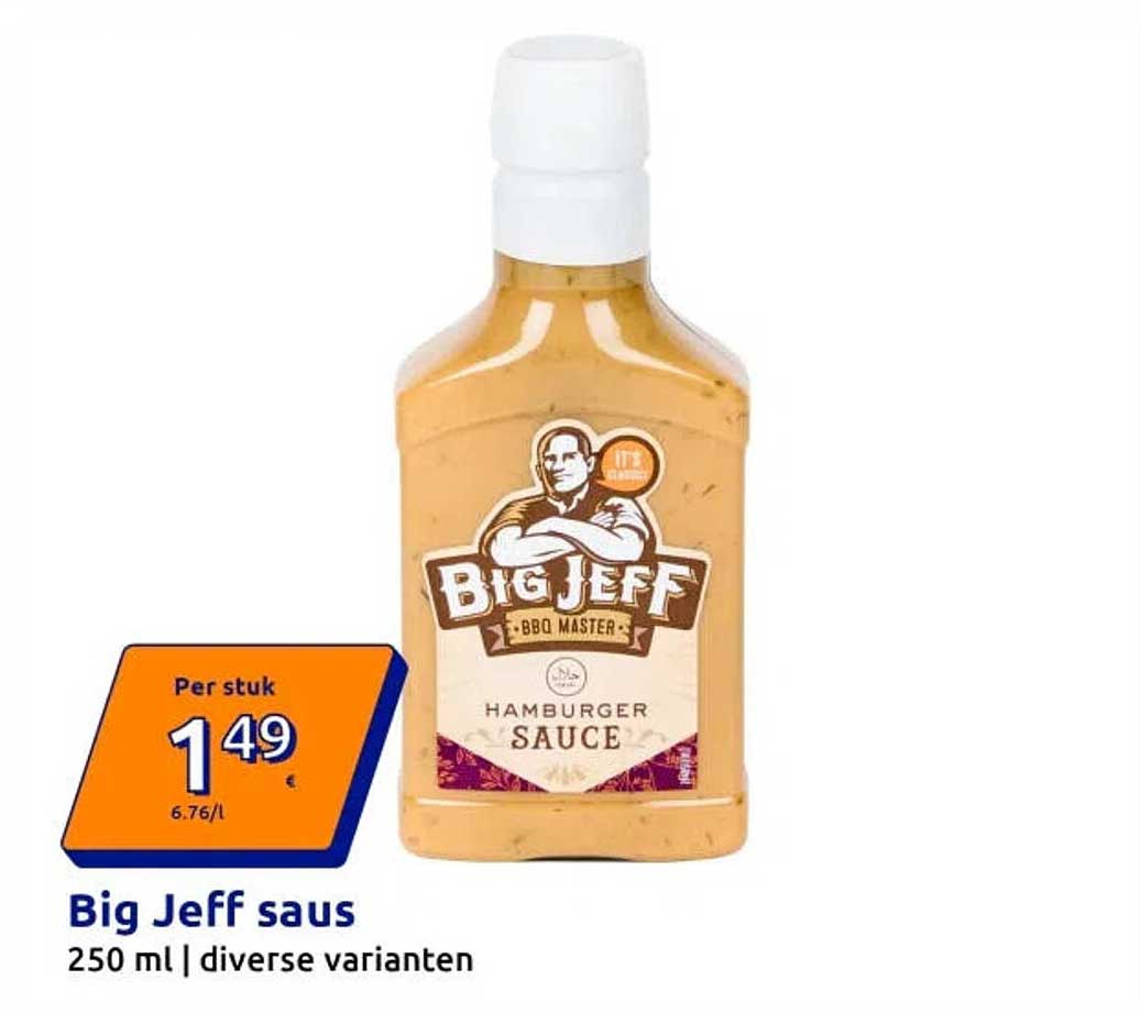 Big Jeff saus 250 ml diverse varianten