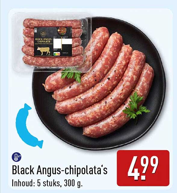 Black Angus-chipolata's