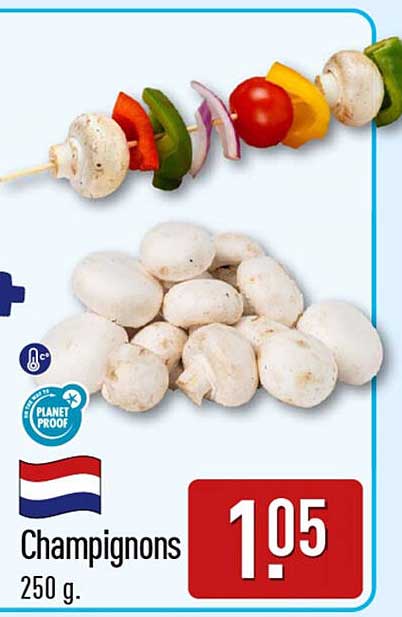 Champignons 250 g.