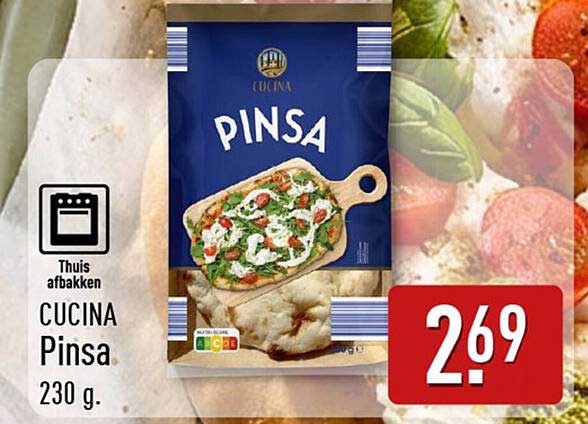 CUCINA Pinsa 230 g. Thuis afbakken