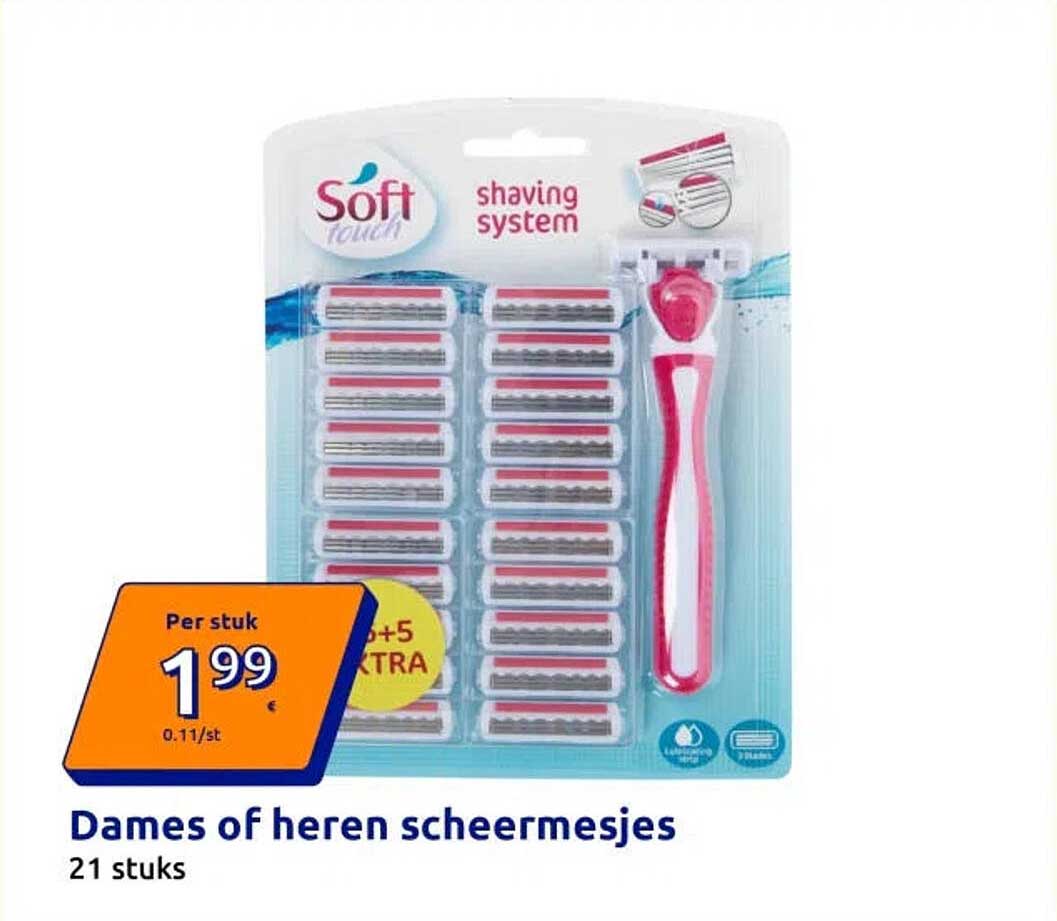 Dames of heren scheermesjes 21 stuks 6+5 EXTRA