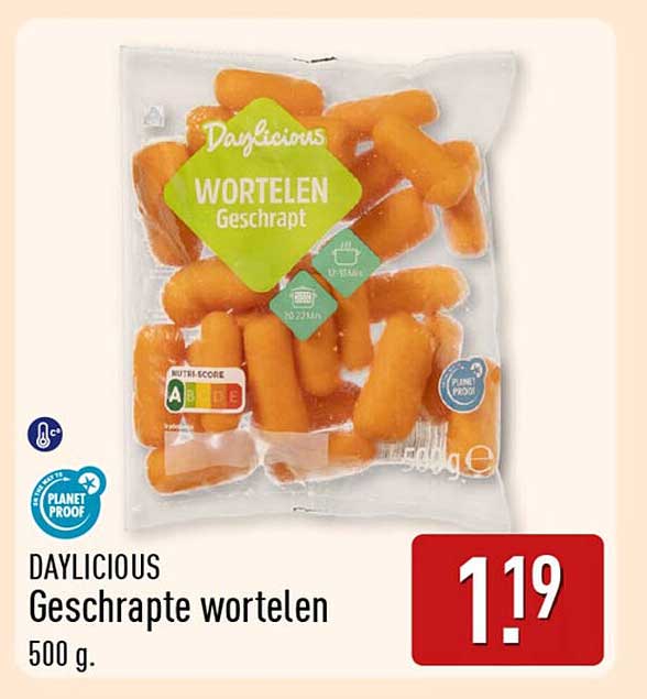 DAYLICIOUS Geschrapte wortelen