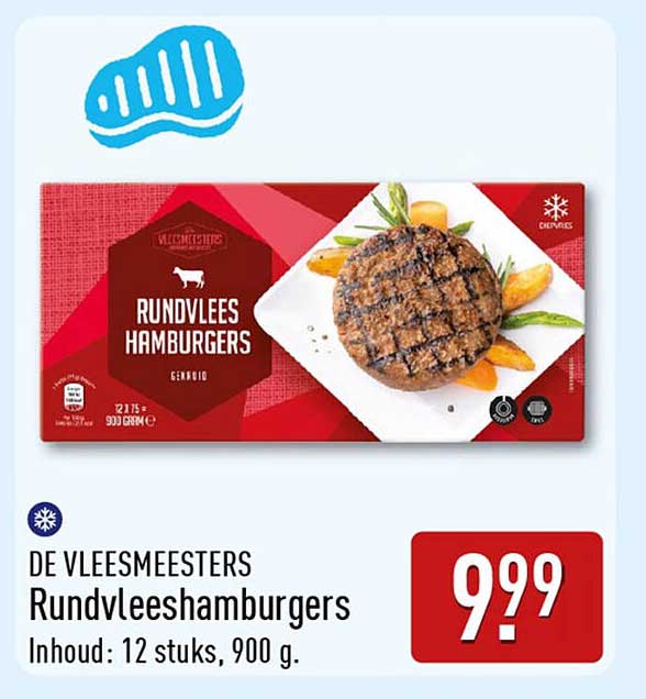 De Vleesmeesters Rundvleeshamburgers